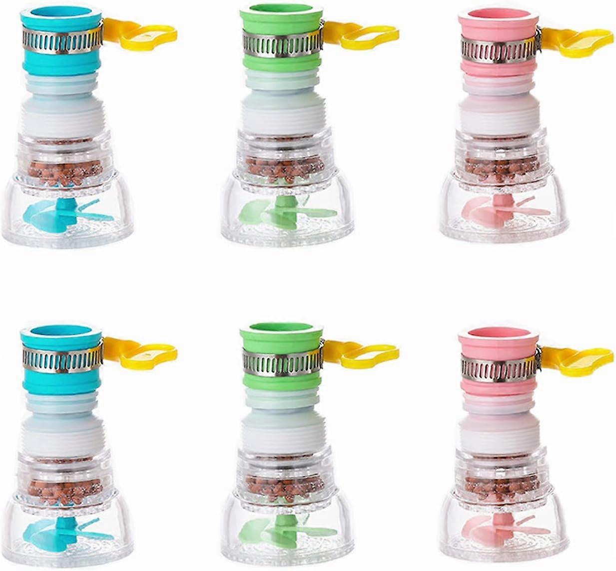 6-Pack Mini Tap Water Filter - Faucet Filter Sprayer for Kitchen and Shower