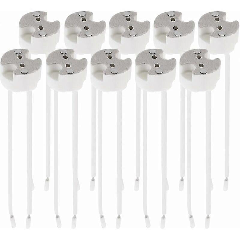 Winter promotion,Set of 10x GU5.3 socket - GU5.3 or MR16 socket - Support with 12V cable - For light bulb lamp such as LED halogen spot