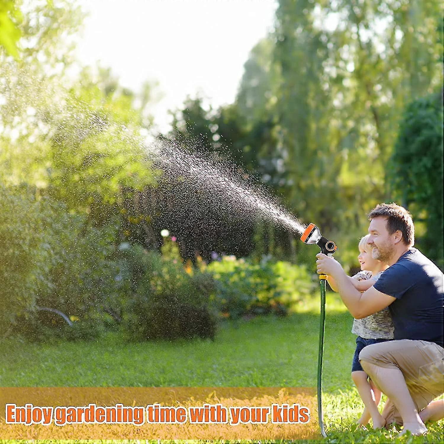 Gartenschlauchdüse Mit 8 Sprühfunktionen – Aus Aluminium, Ergonomischer Griff, Für Rasen, Pflanzen & Auto