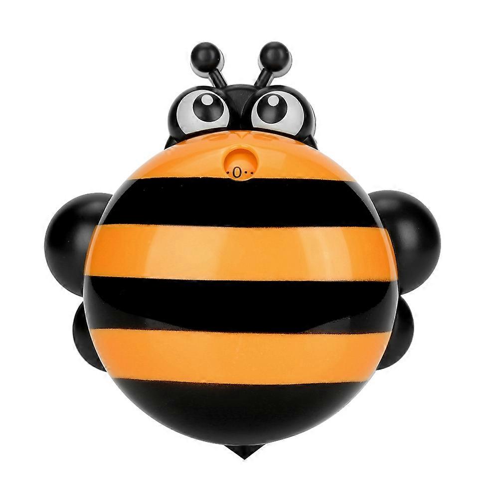 Mechanical Cooking Timer Cartoon Bee Manual Counters Kitchen Alarm Timing Tool(Orange)