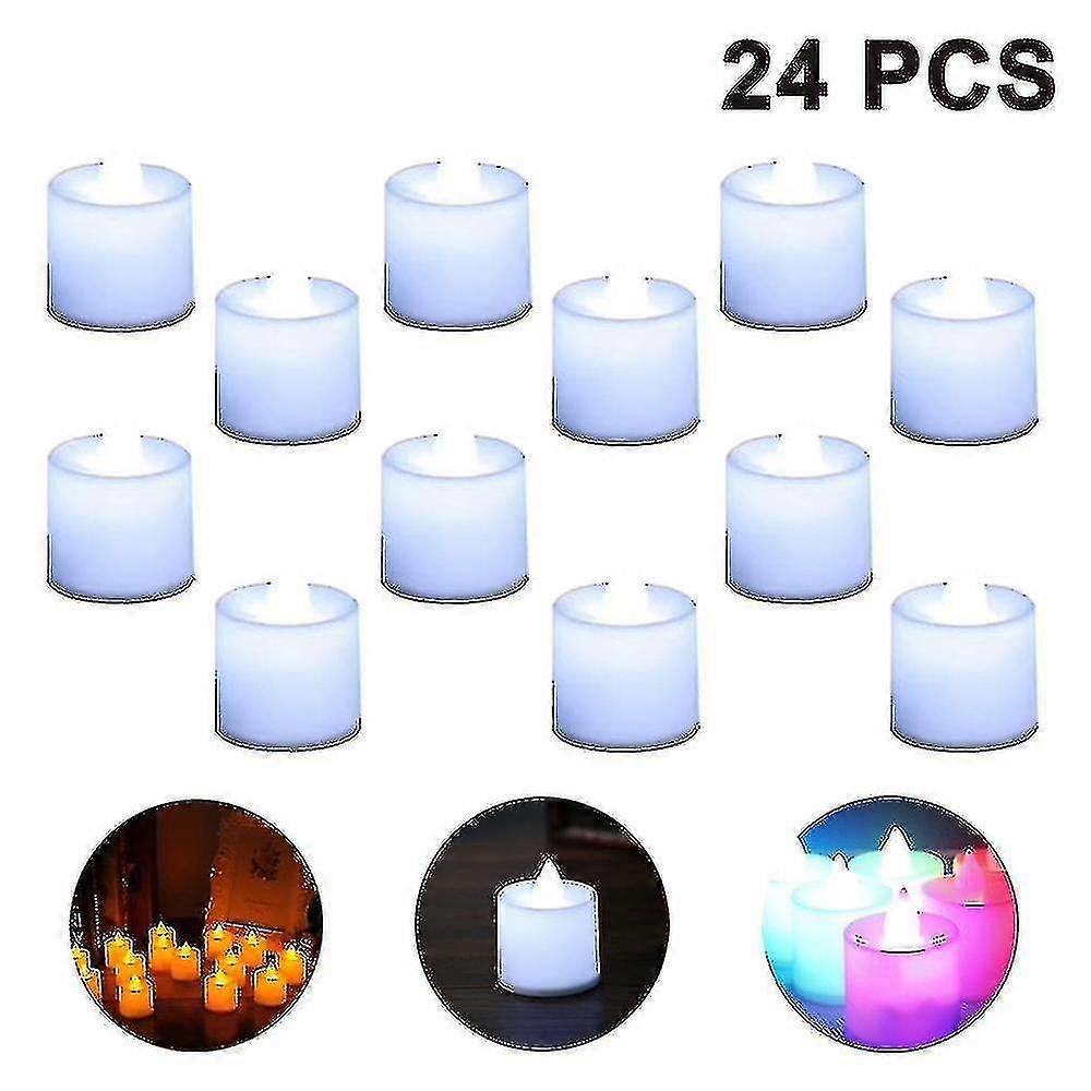 Batteridrivna LED-värmeljus, 24-pack