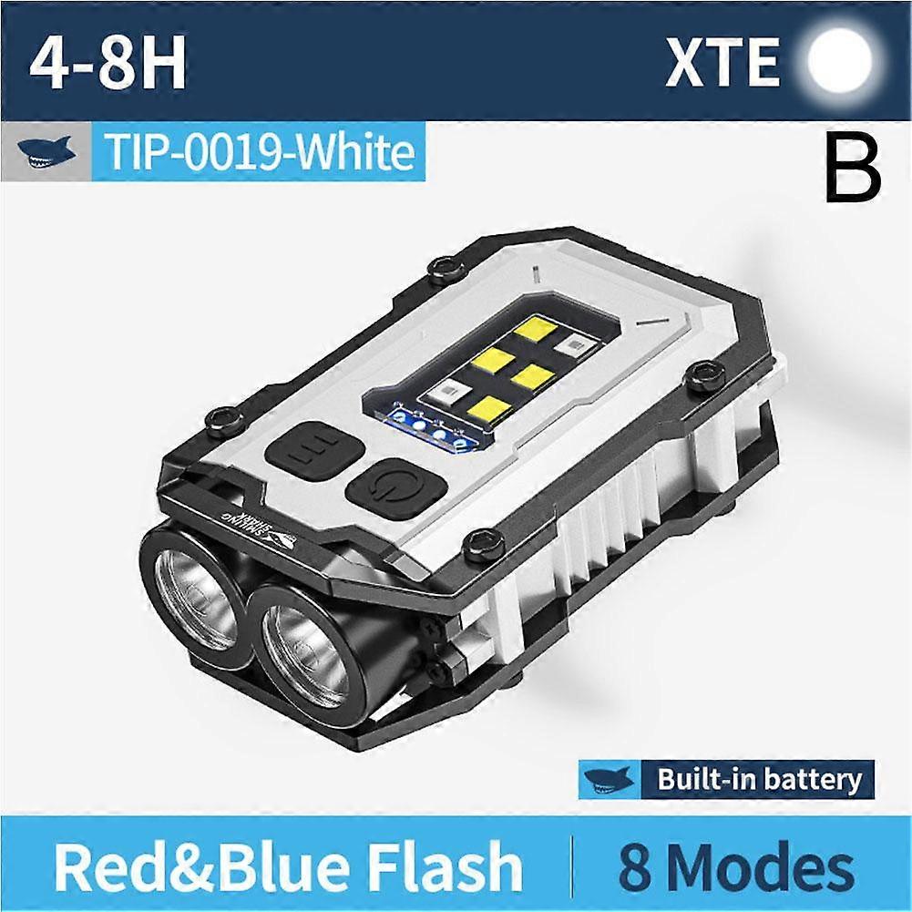 TIP-0019 White(B)$ Flashlight Mini Rechargeable Work Light Outdoor Emergency Repair
