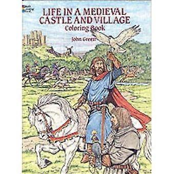 Vita in un libro da colorare del castello medievale