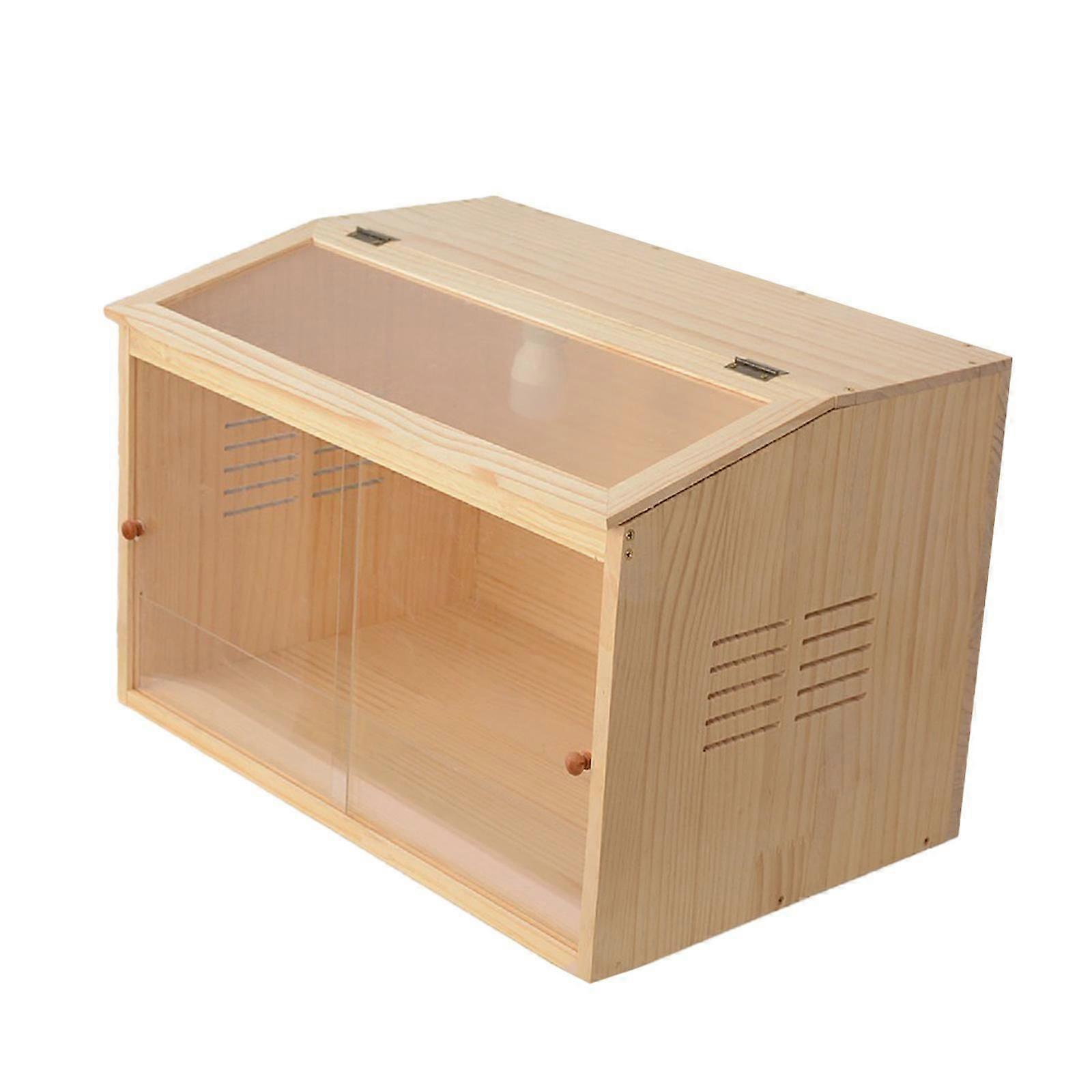 Chick Brooder Box Wooden Hamster Breeding Box for Mouse Chinchillas Sleeping