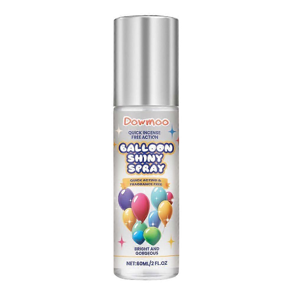 Balloon Shiny Spray 60ml Brightener Spray for Latex Balloons Easy to Use Balloon Shine Spray for Lasting Gloss Finish