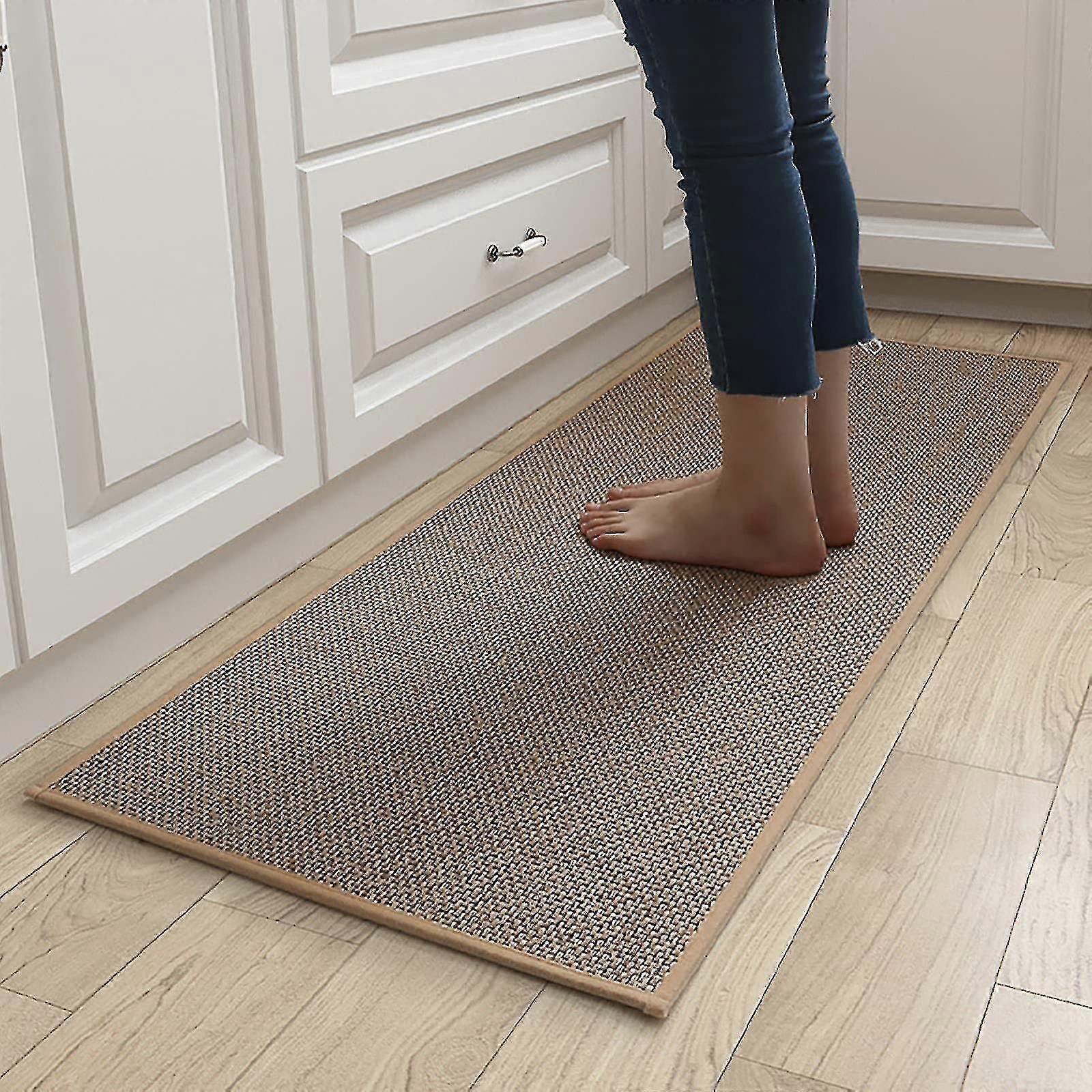 滑り止めキッチンマット 防水キッチンラグ 洗えるフロアマット ホームデコレーション