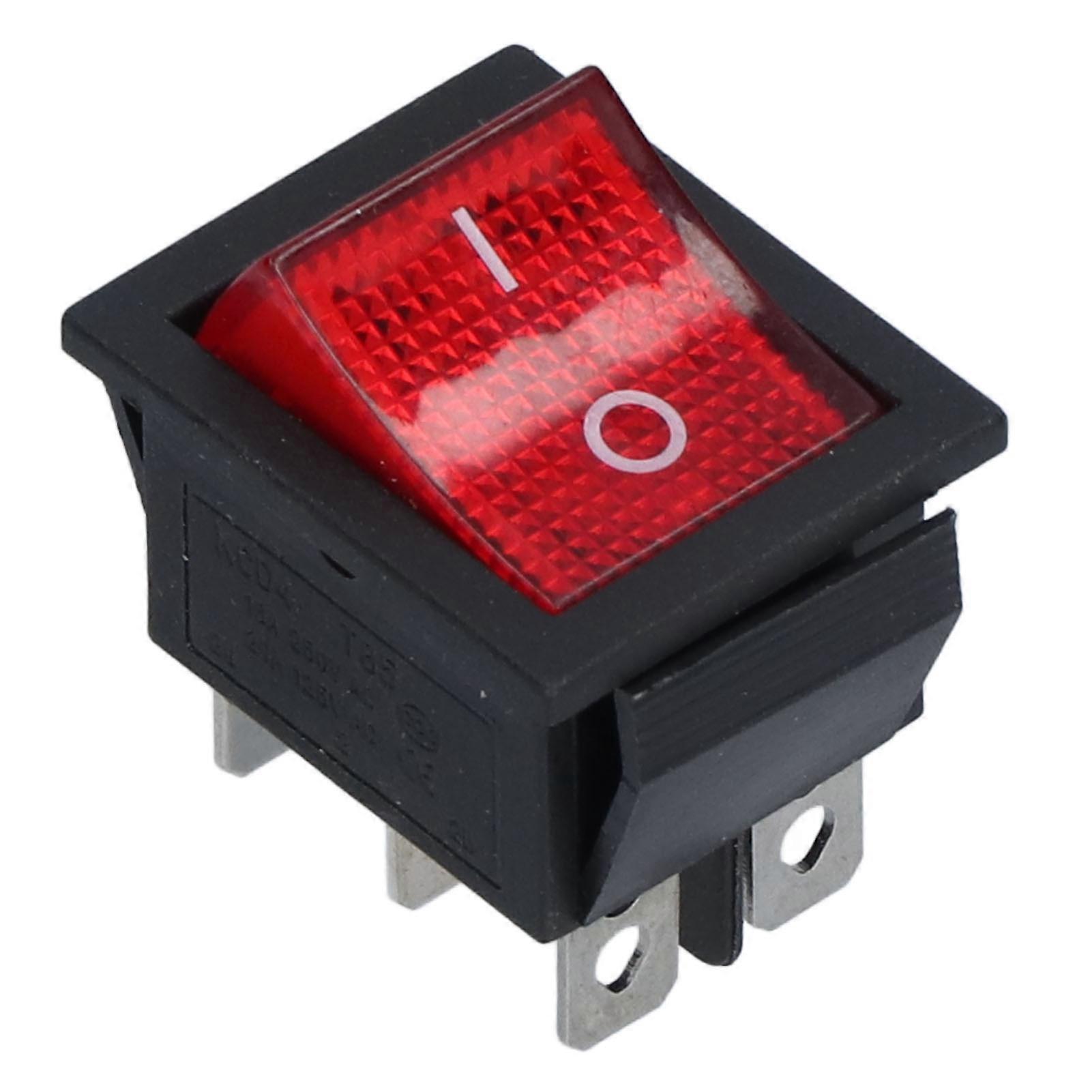 Latching Rocker Switch Sturdy Simple Operation Replaceable Push Button Mini Switch 250VAC
