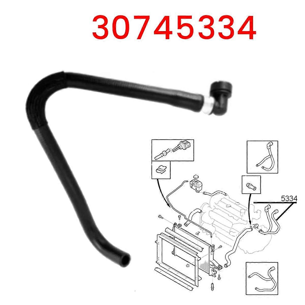 Car Heater Hose 30745334 for S80 V70 XC70 S60 2001-2009 Car Exchanger Intake Hose Heating Water Pip