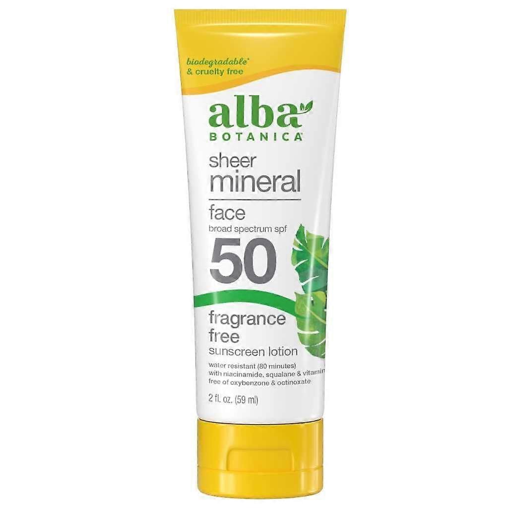 Alba Botanica 透明矿物面部无香防晒化妆水 SPF50 59ml