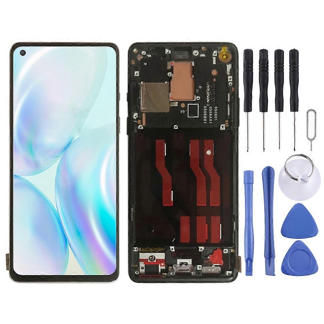 For OnePlus 8 IN2013 2017 2010 Digitizer Full Assembly With Frame COMPATIBLE LCD Screen