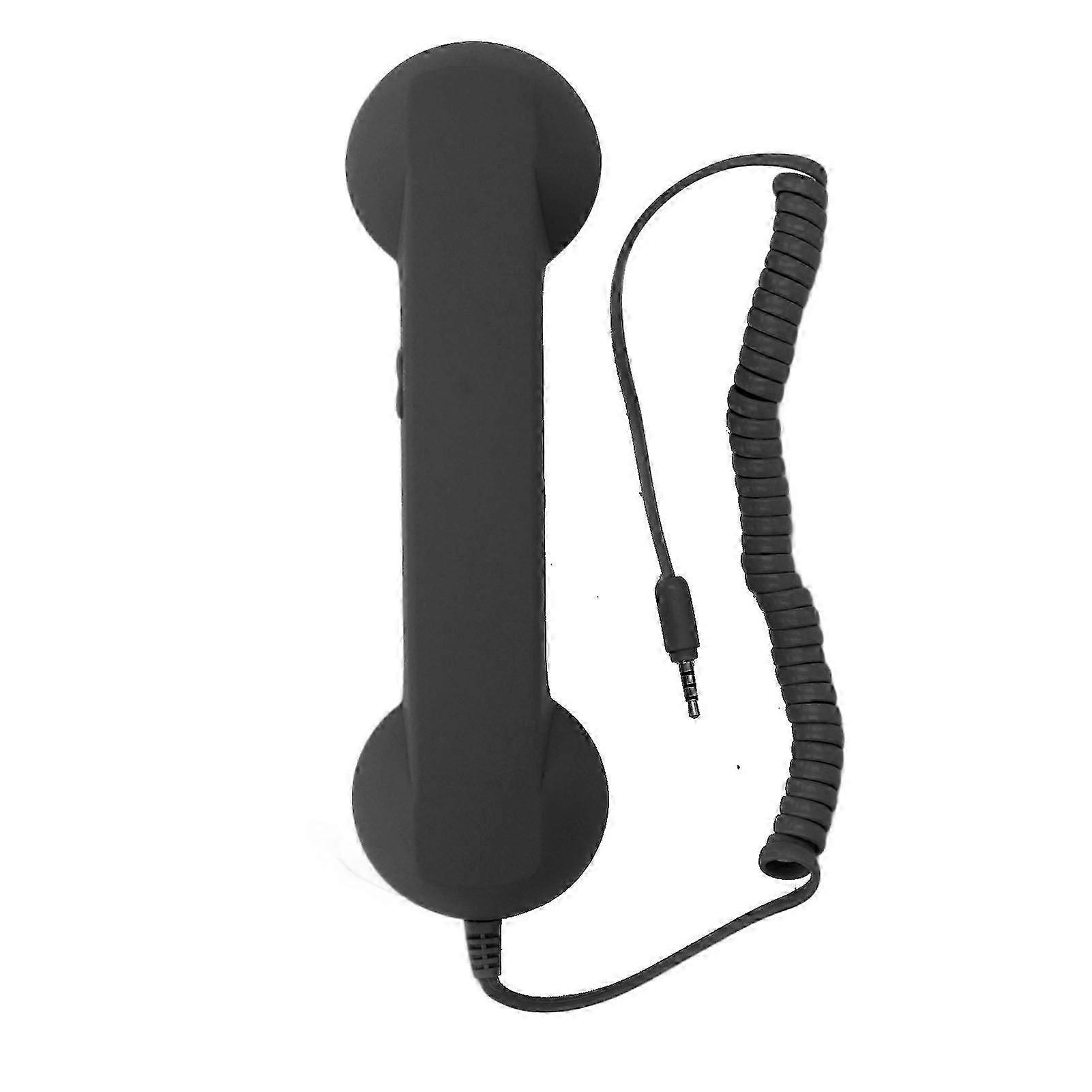 Combin de tlphone rtro multifonctionnel rsistant aux radiations son clair sans fil tlphone portable tlphone portable combin pour le bureau de voyage domicile noir
