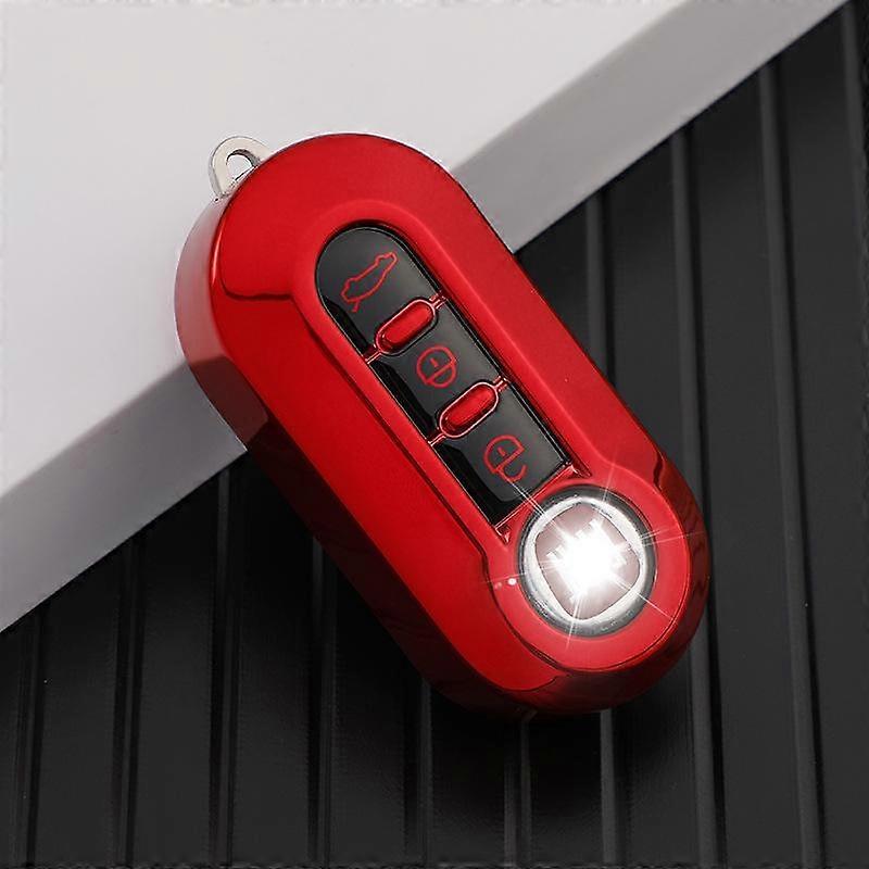 Promotion 3 Buttons TPU Gold Edge Car Flip Key Case Cover For Fiat Ducato 500 500L Panda Grande Punto Lancia Musa Accessories