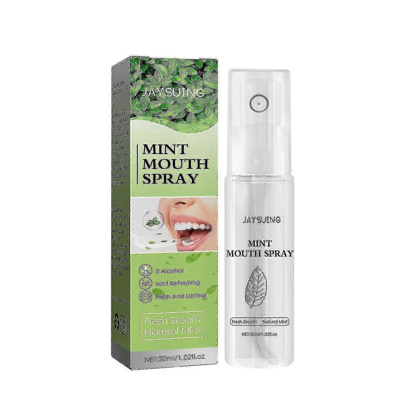 Jaysuing Menthe Spray Spray Rafraîchisseur d’haleine Élimine la fumée Odeur Traitement des odeurs Mauvaise haleine Spray désodorisant oral portable longue durée Xinda |