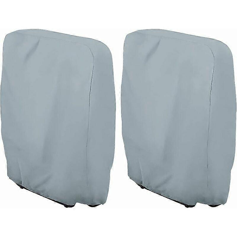 Chaises Housse de Protection pour Chaise Longue Pliante, 2 Pices Housse Transat Jardin Anti-poussire, Impermable, Anti-UV, Housse Relax Jardin 210D Ox