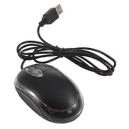 USB Black Wired Optical Light Scroll Wheel Mice Mouse for Computer PC Laptop