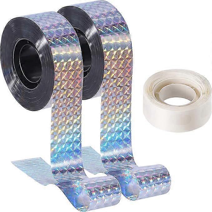 Bird Repellent Tape   Bird Scarer Scarecrow To Drive Away Pigeon Sparrow Crows(width4.8cm*length 80m*2pcs)square laser