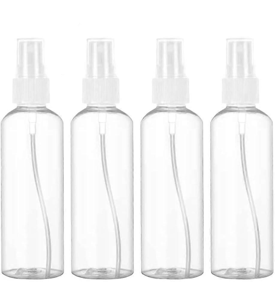 SQCLV 4Pcs Spray Bottles, 100ml/3.38oz Spray Bottles Small, Plastic Spray Bottles,Mini Spray Bottle, for Traveling Make-up Skincare Cleaning