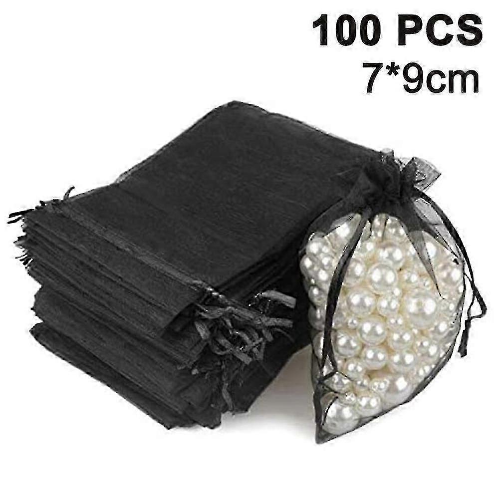 100pcs Sheer Drawstring Sieraden Pouches Gift Bags Drawstring Gift Bag