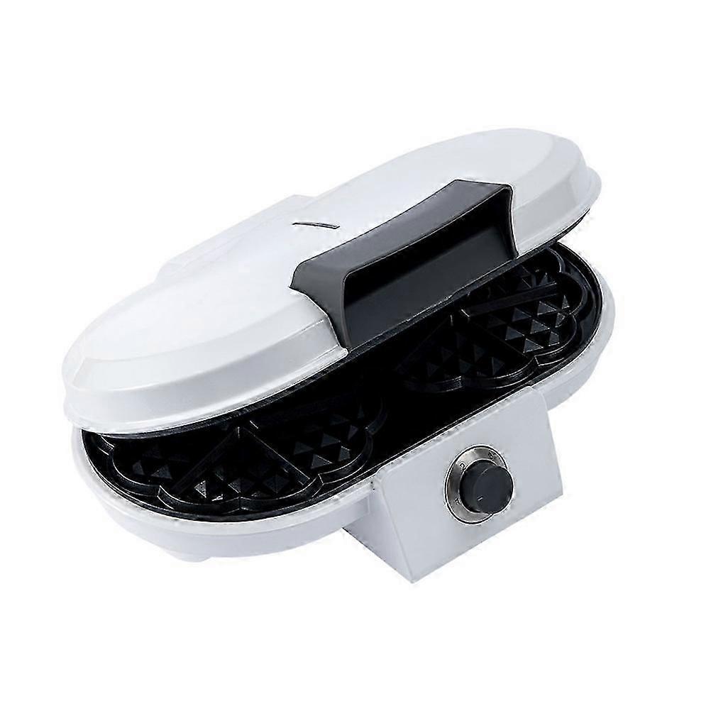 Waffle Maker with Double Plate & Temp Control, 1000W