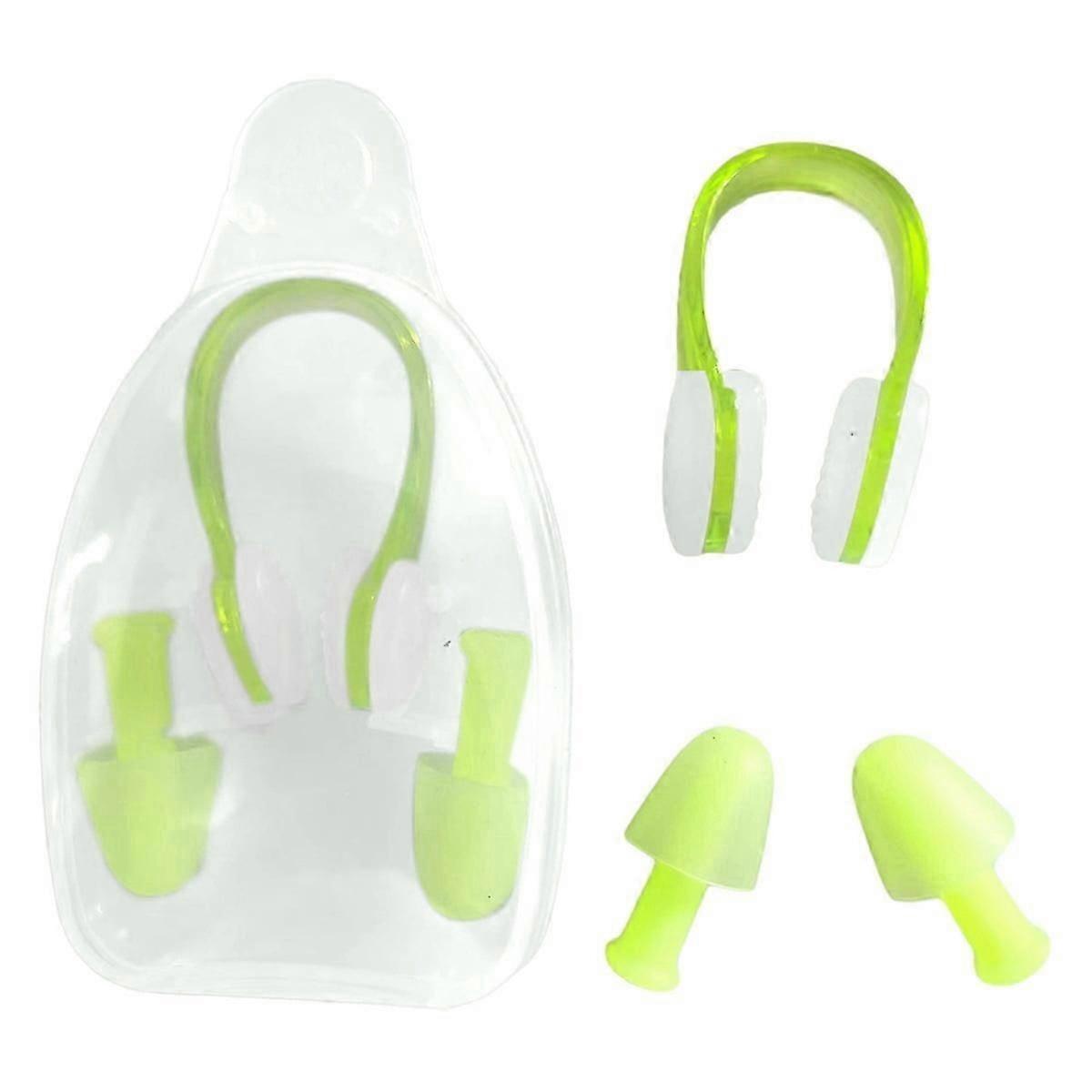 Yumuşak Silikon Yüzme Burun Klipsi 2 Kulak Tıkacı Kulak Tıkacı Seti Su Sporları Yüzme Burun Tıkacı Kulak