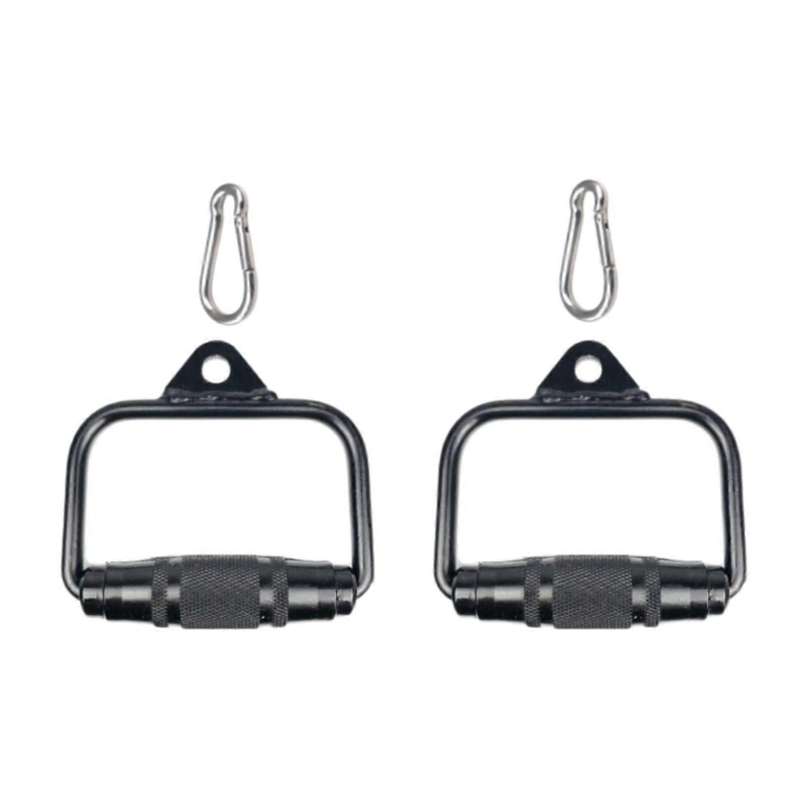2 Pieces Pull Down Bar Handles Rowing Machine Handles for Weight Lifting Gym