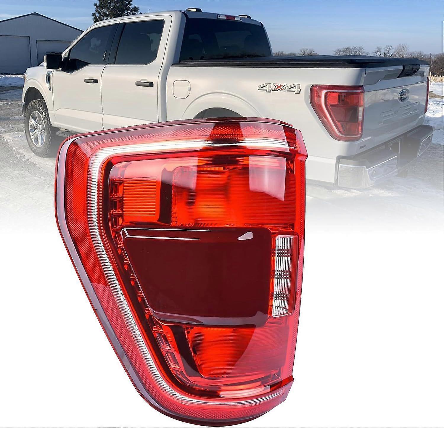 Left Driver Side Tail Lights Assembly with Blind Spot Compatible With 2021 2022 2023 Ford F150 XLT
