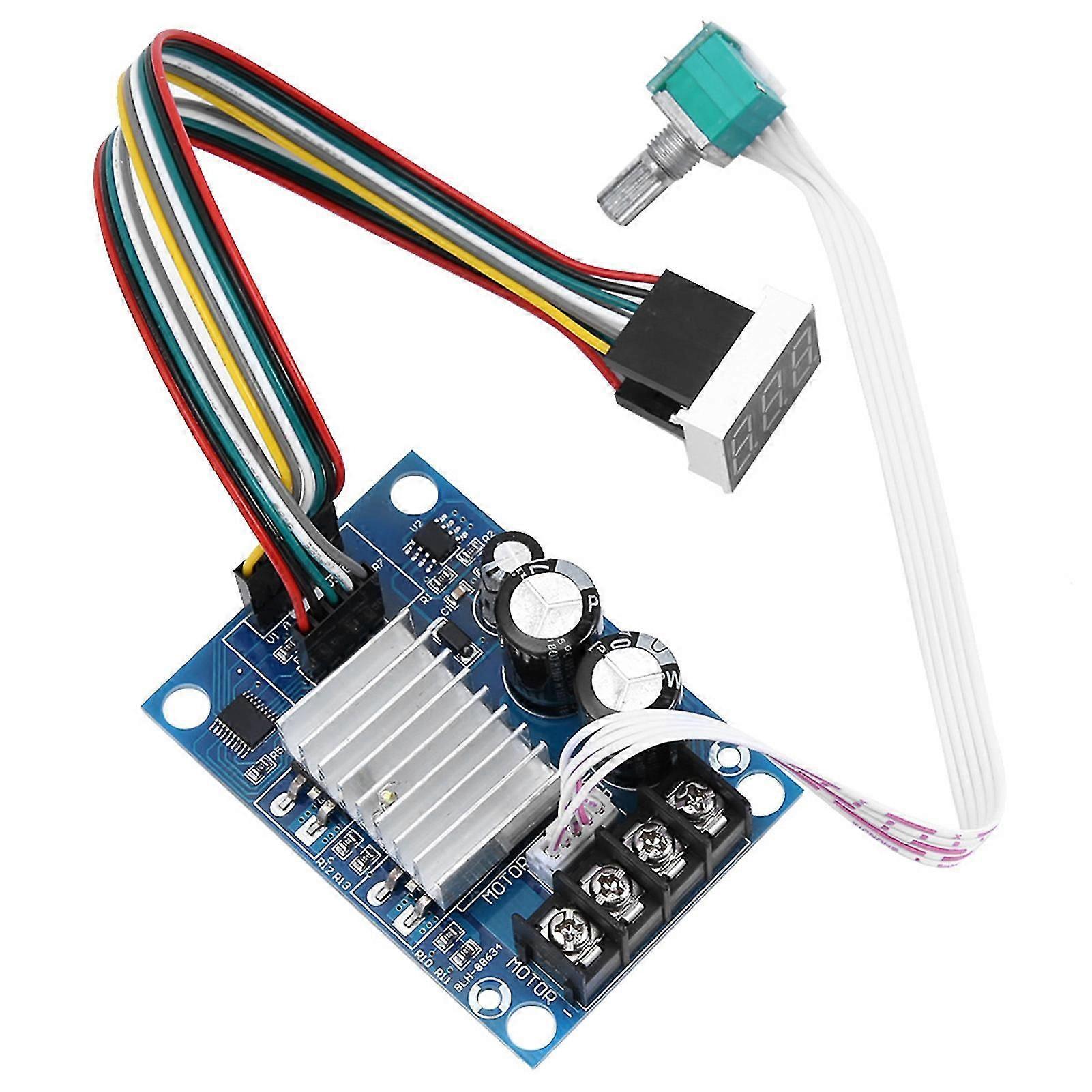 DC12-60V 20A PWM DC Brush Motor Speed Controller Adjustable Electric Motor Speed Regulator