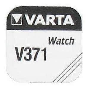 1 batteria all'ossido d'argento (Zn/Ag2O) 35 mAh Varta V371