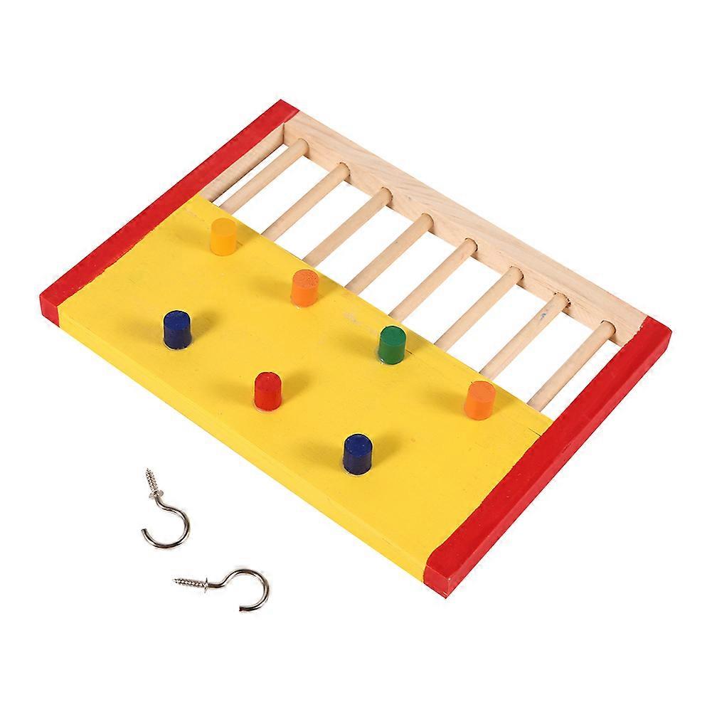 Hamster Mouse Rat Gerbil Colorful Swing Exercise Wooden Climbing Ladder Pet Steps Play Toy