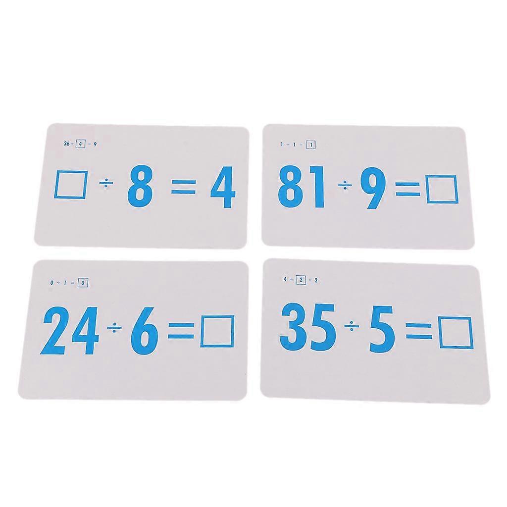 36 Pieces Kids Math Flash Cards for Teacher Developing Math Skills