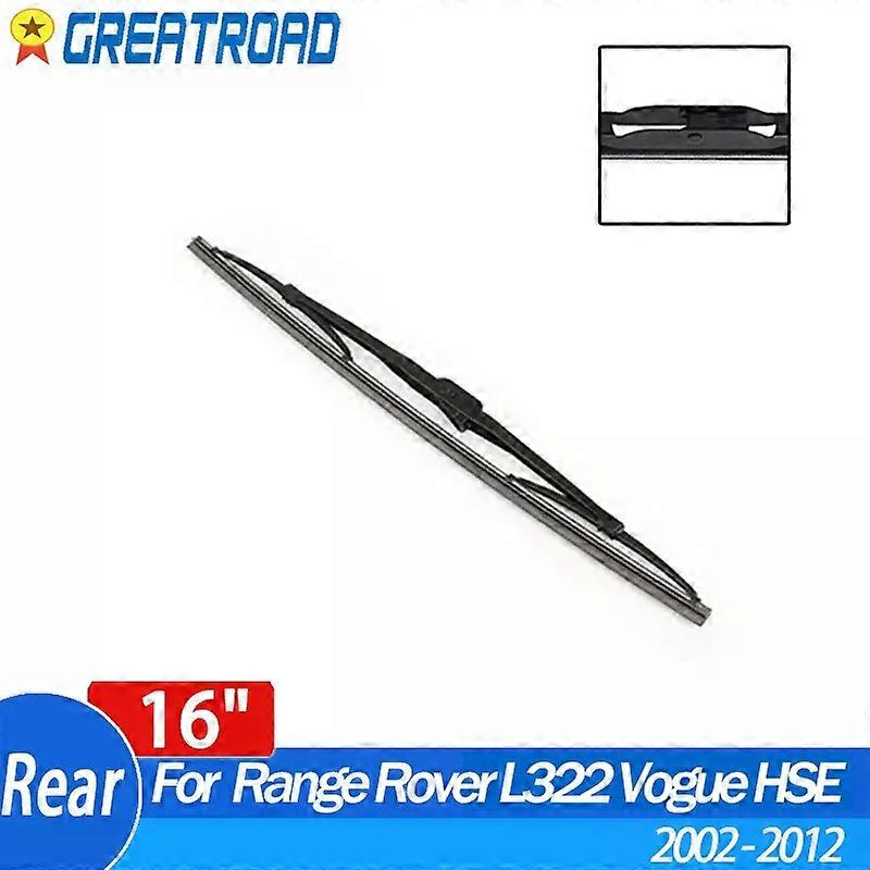 Wiper 16" Rear Wiper Blade For Land Rover Range Rover L322 Vogue HSE 2002 2003 2004 2005-2012 Windshield Windscreen Rear Window