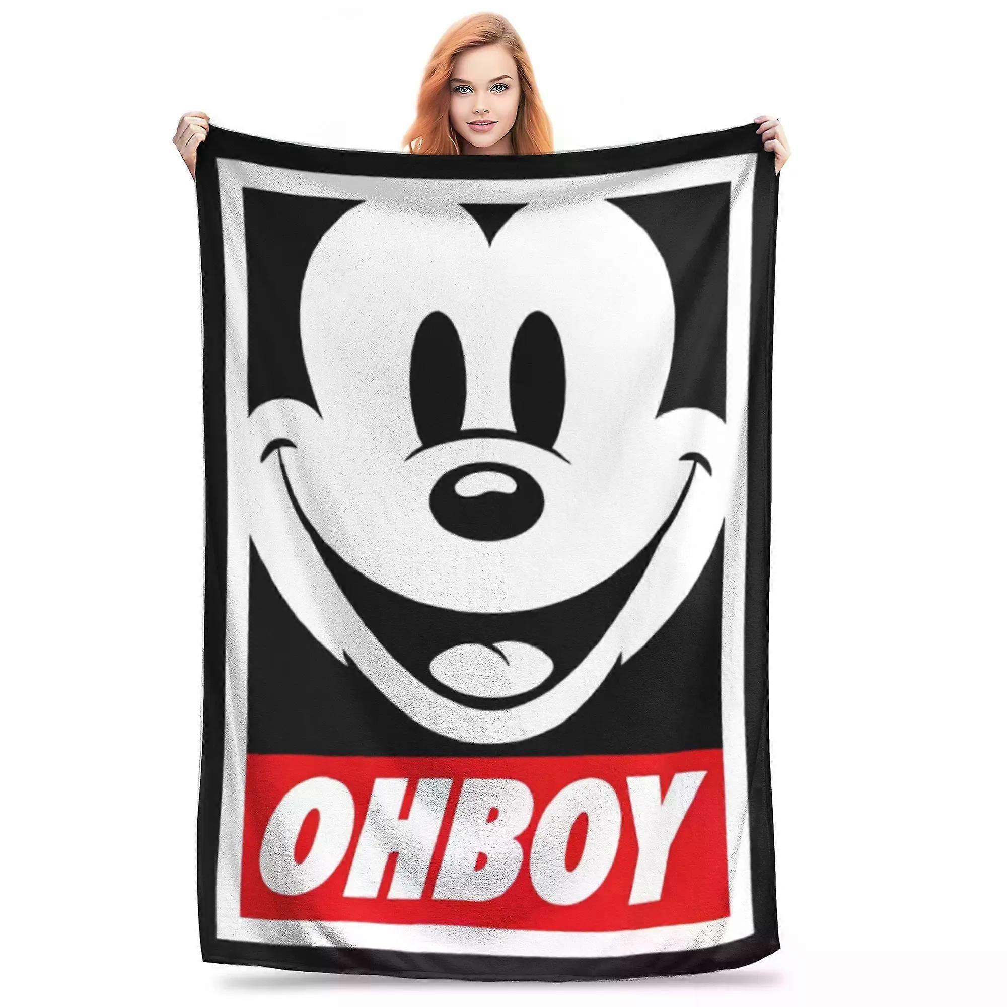 Mickey Mouse Cartoon Accessories Blanket Lightweight Warm  Throw Blankets for Bed 50x60 Inches Multi-size Throws And Blankets