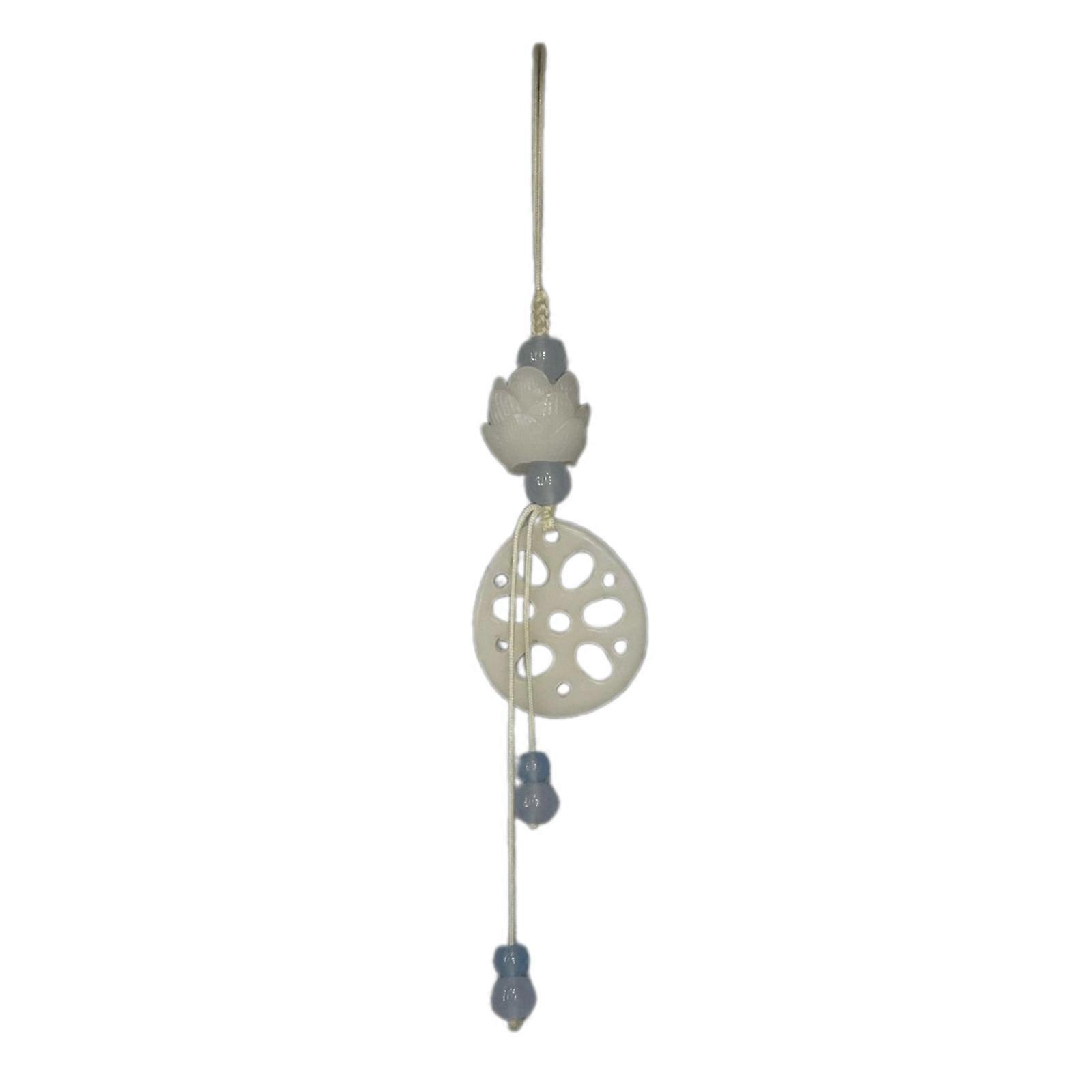 Retro Chinese Hanfu Pendant Hanfu Pressing Lapel Ornament Decorative Charm for Car Keychains Hanfu Dress Decors Light Blue