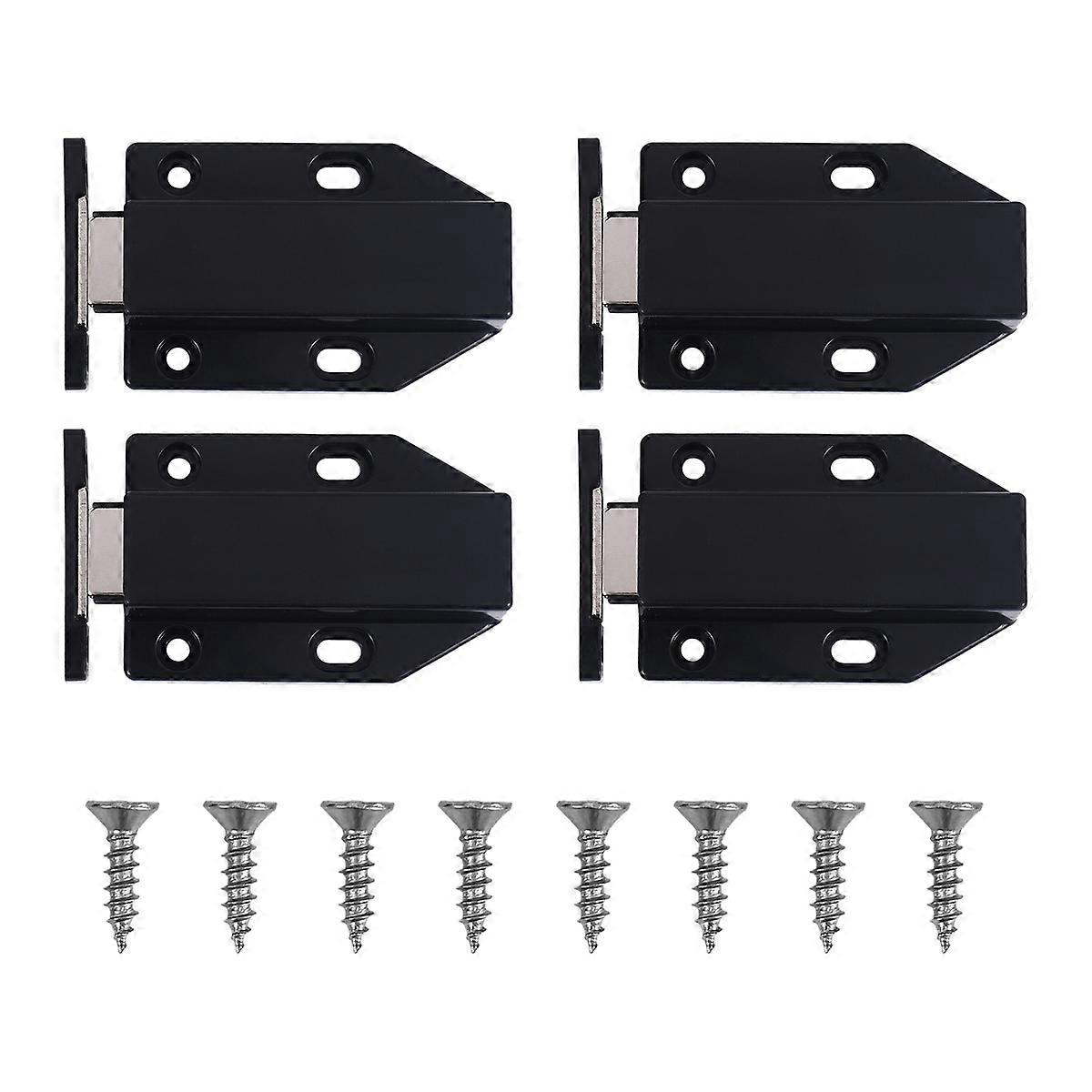 Push Latch Heavy Duty 4 Pack Push to Open Cabinet Hardware Magnetic Contact Latches for Large Door P