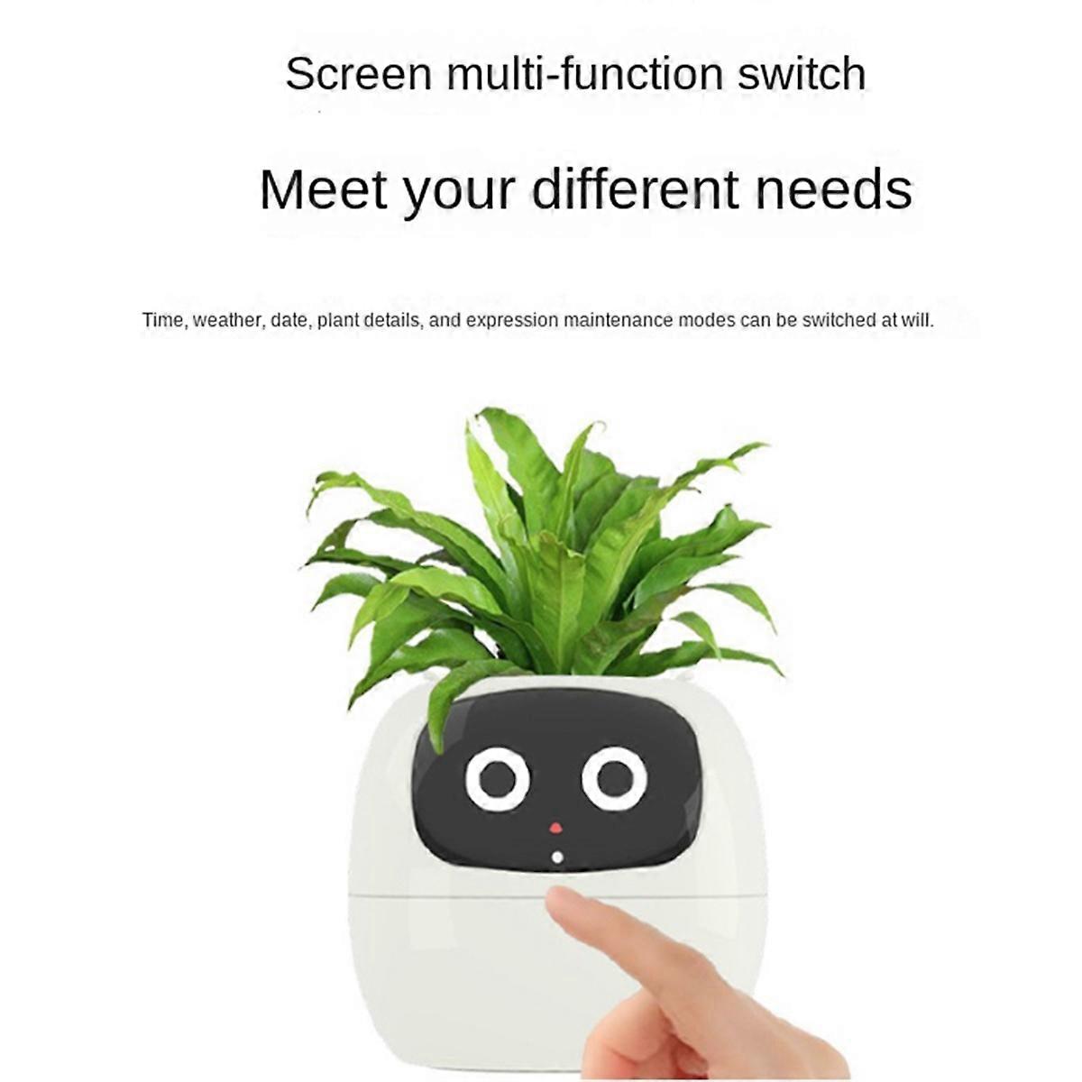 Ivy Smart Planter,USB Rechargeable Indoor Small Flower Pot Pink
