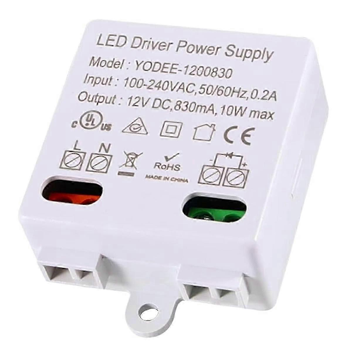 LED Transformer 12V/DC,0-10W Mini Transformer,Power Supply Drive,Electronic Transformer for 12V LED Lights and LED Light-Yvan