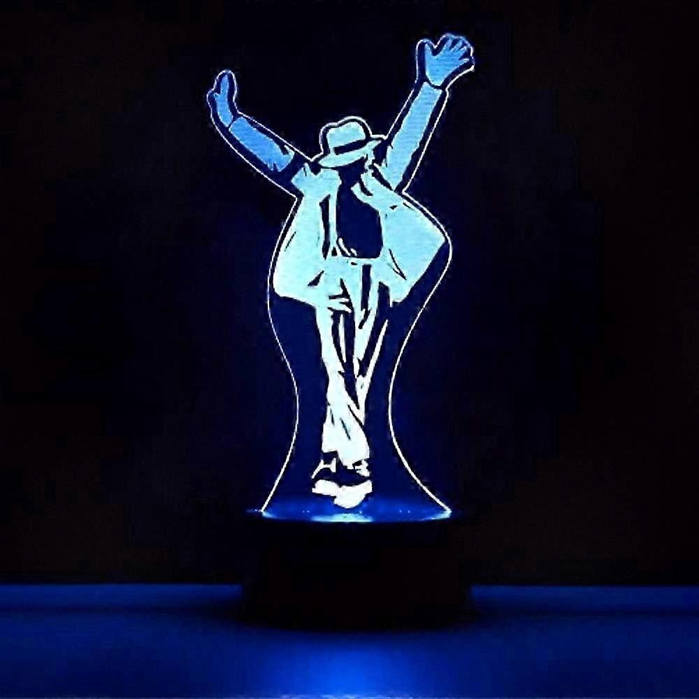 Michael Jackson Collectible 3D Lamp with Color Changing LED Night Light Touch Control