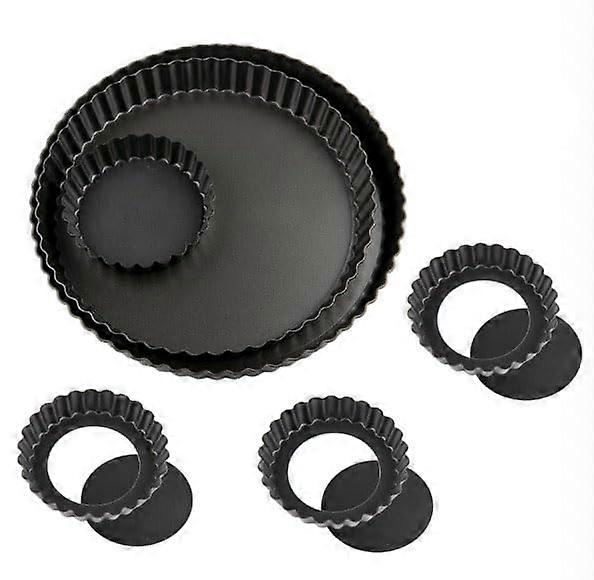 6 Pack Nonstick Tart Pan for Baking Mini Size