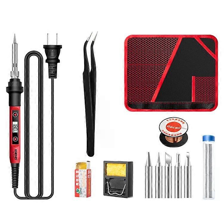 Soldering Iron Set 60W-Constant Temperature Tool Kit,12pcs,US Plug US Plug