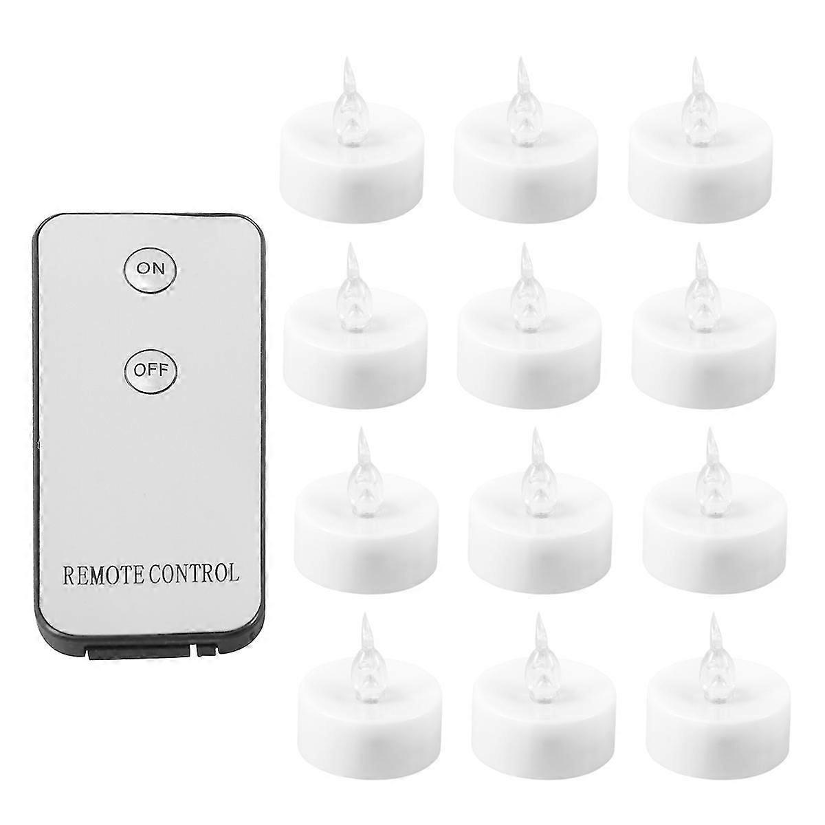 Flickering Tealight Candles With Remote Led Candles With Remote