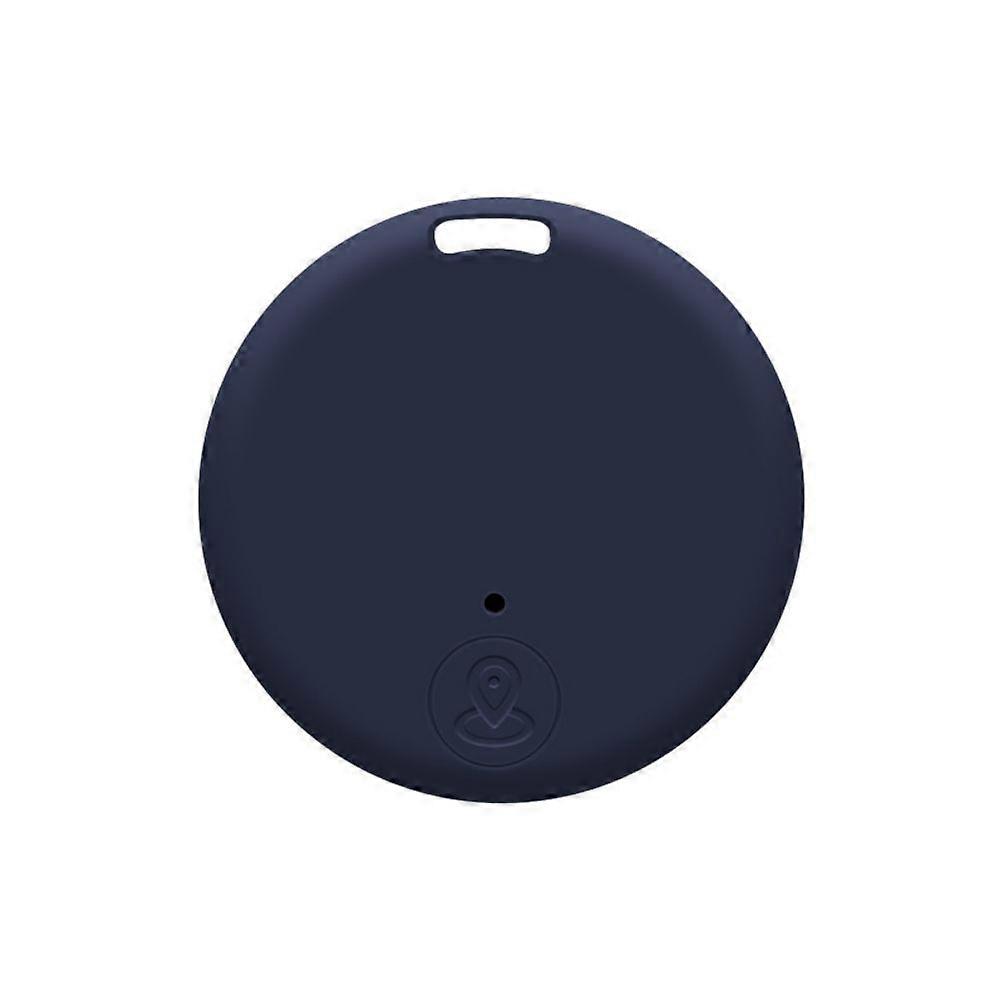 Round Bluetooth Anti-lost Device - Dark Blue + Color Box + Instruction Manual