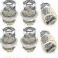 6 Pack G9 Lamp Holder With Bracket, Ceramic Threaded G9 Halogen Socket-dwdz