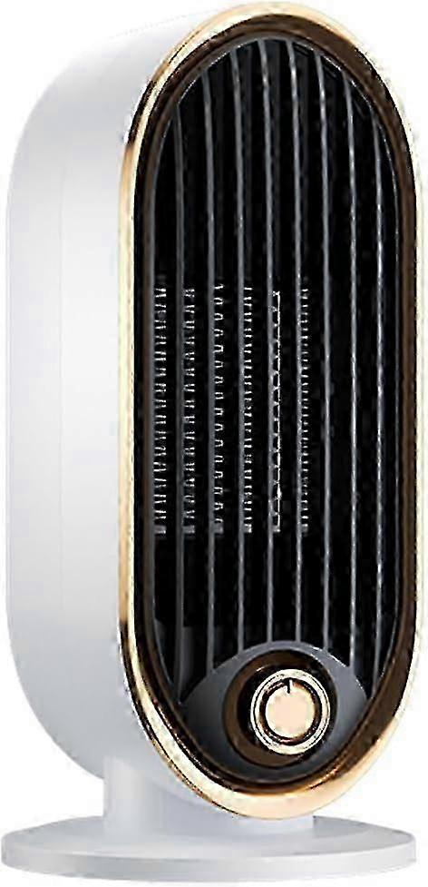 Ceramic PTC Space Heater 800W Energy Efficient Table Fan Heater with Tip-Over Protection & 3 Settings_Featured Gift 710