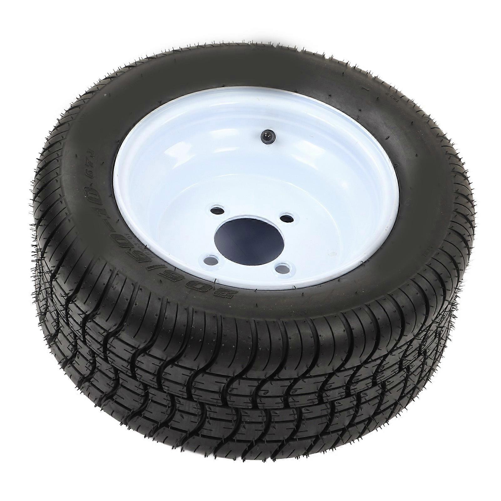 205/50‑10 Tire with Hub Reduce Vibration Noise Universal Rubber Antislip for ATV UTV Lawn Mower 