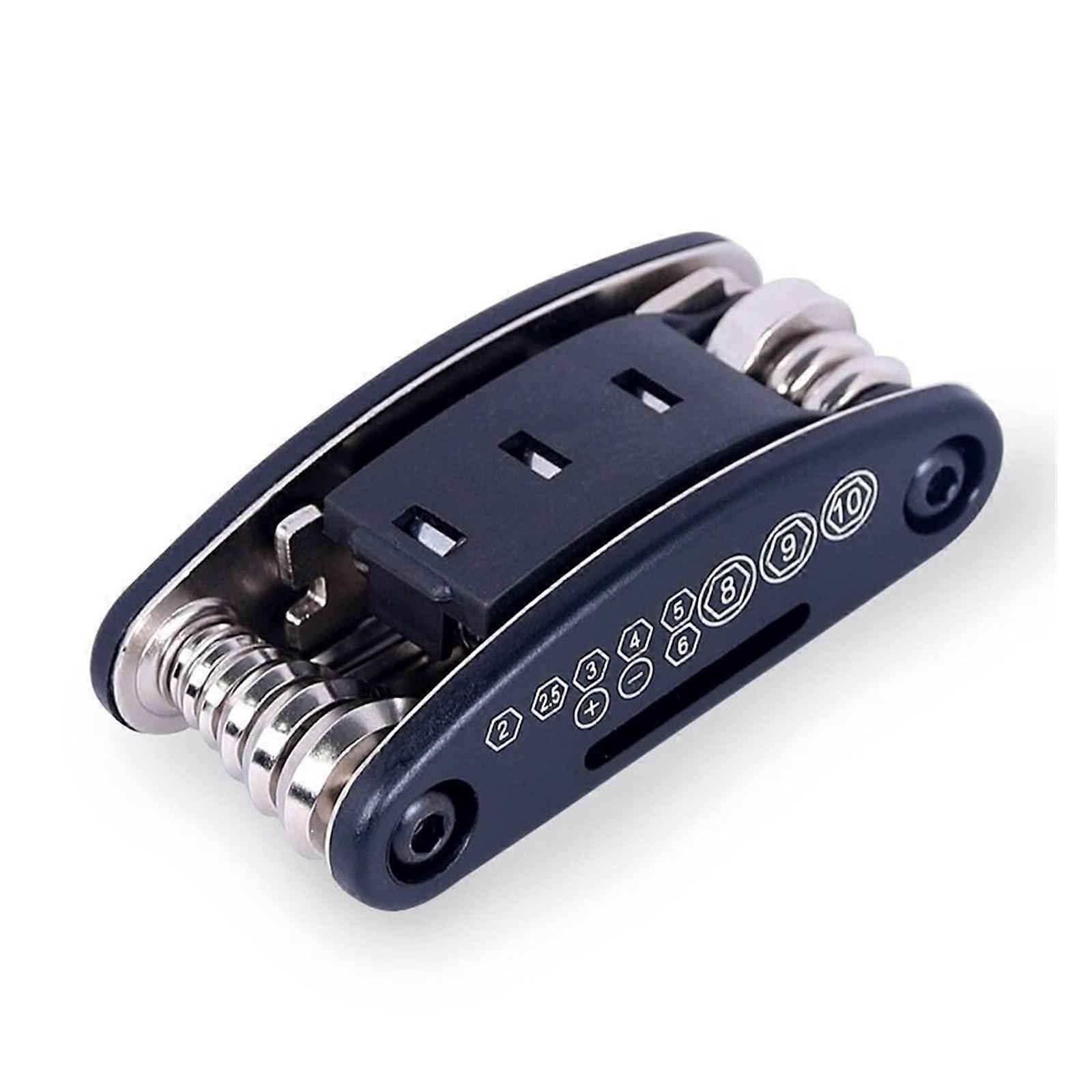 15 In 1 Multifunction Bicycle Tool Set Bike Repair Service Kit Hex Spanner Spoke Wrench Screwdrivers Phillips Flat