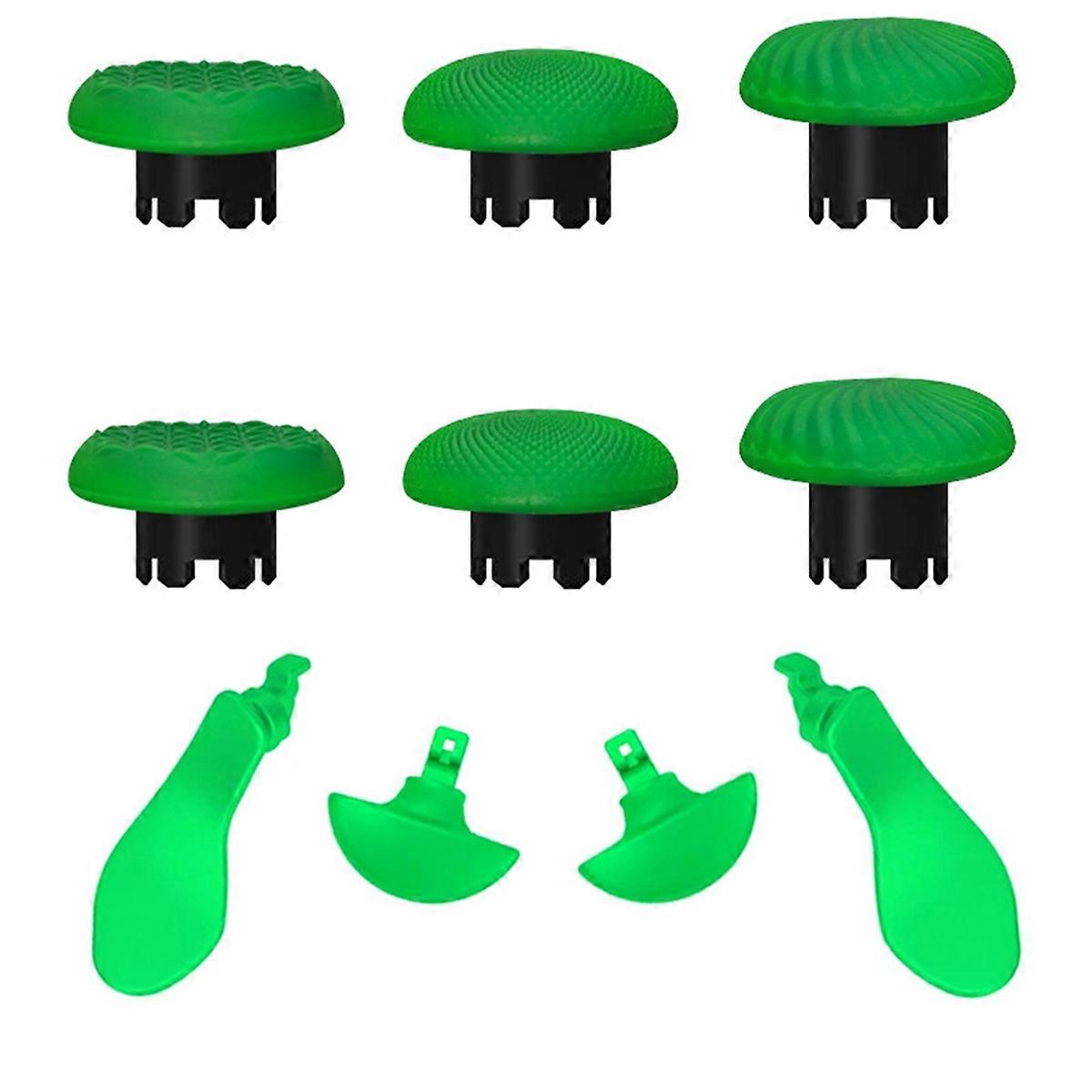 10 in 1 Joystick Kit for PS5 Controller Replacement Green