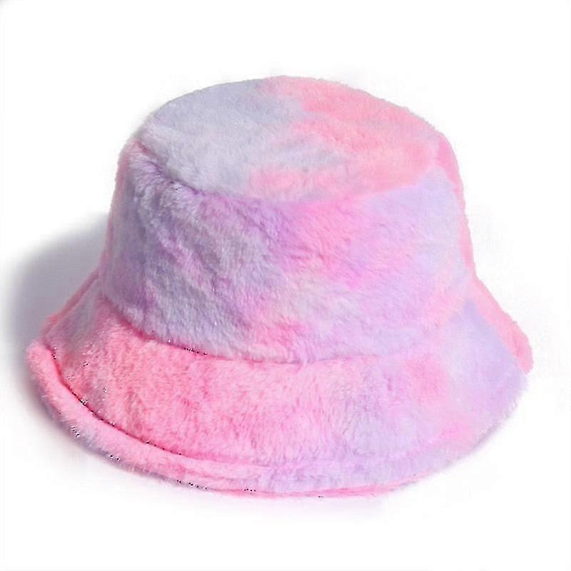 Tie-dyeing Winter Bucket, Warm Women's Hat