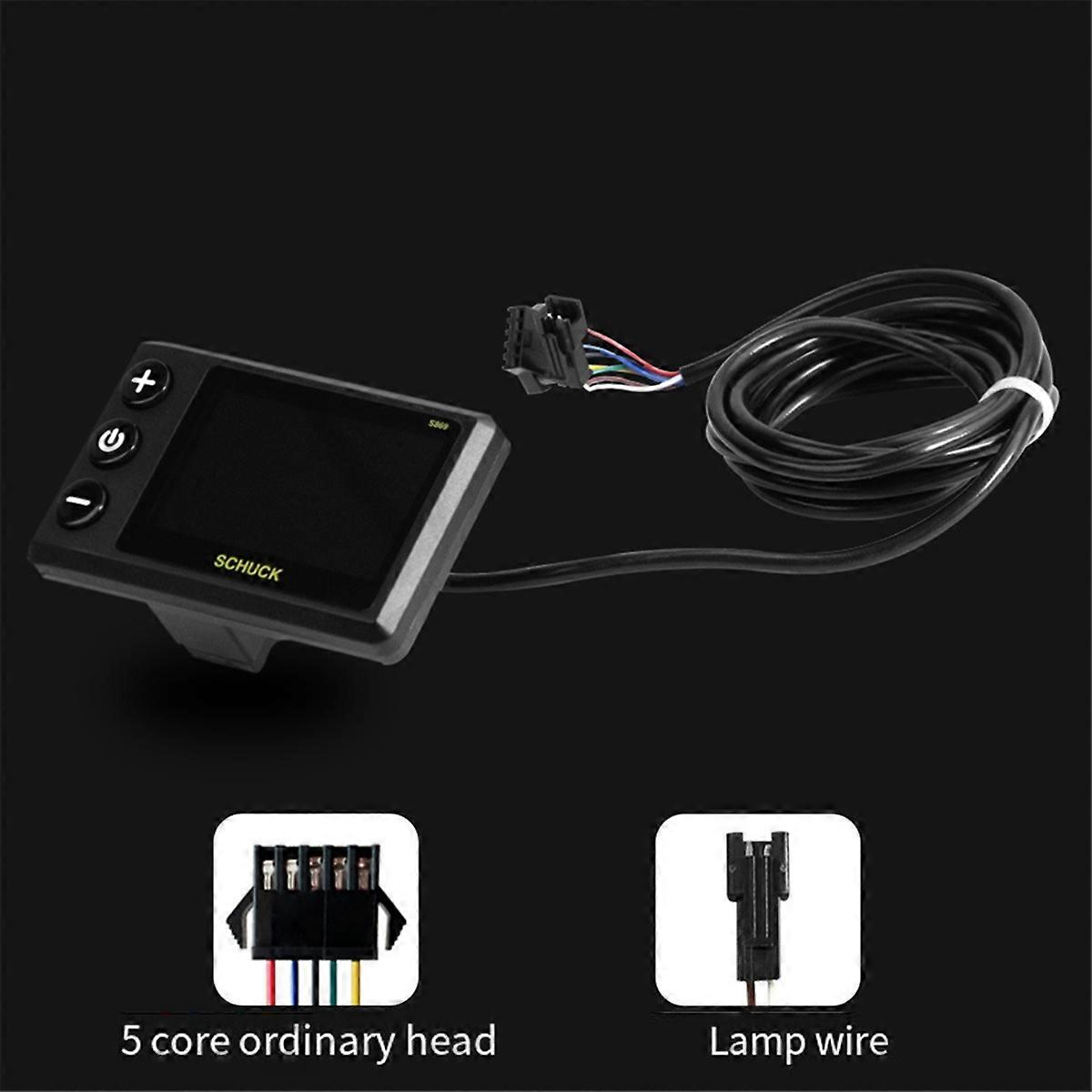 Kit per bicicletta elettrica con controller sinusoidale a 3 modalità 36V 48V 40A con display LCD S869 e manopola del pollice