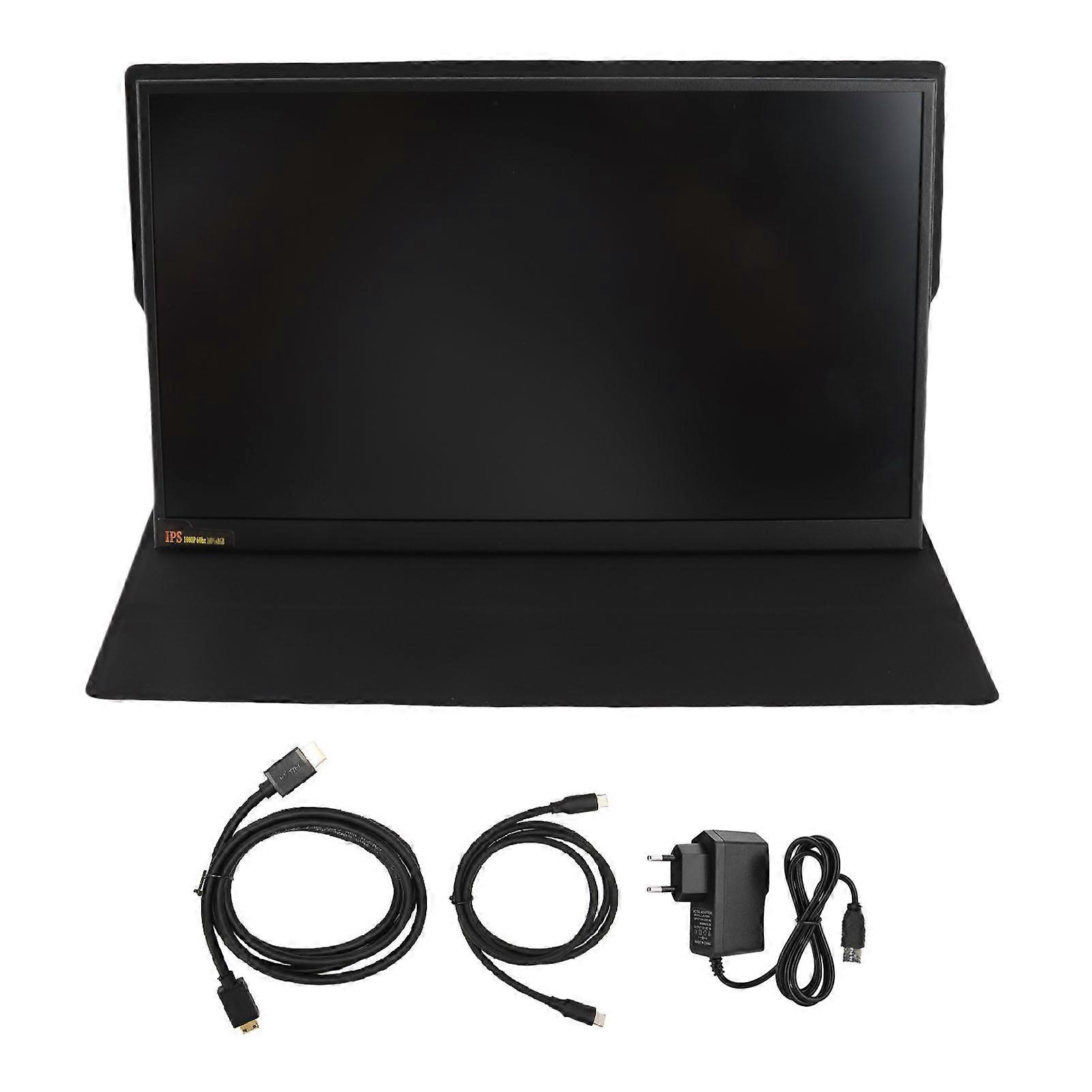 11.6 Inch Portable FHD 1080P USB C HD Multimedia Interface External Display with Protective Case for Laptop PC