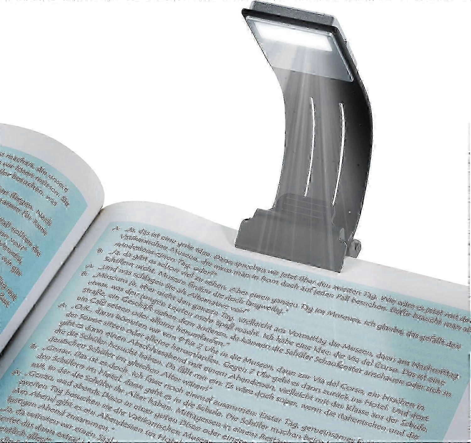Reading Light With Usb Charging Clip, 4 Adjustable Brightness Levels, Foldable Night Reading Lamp With Magnetic Clip